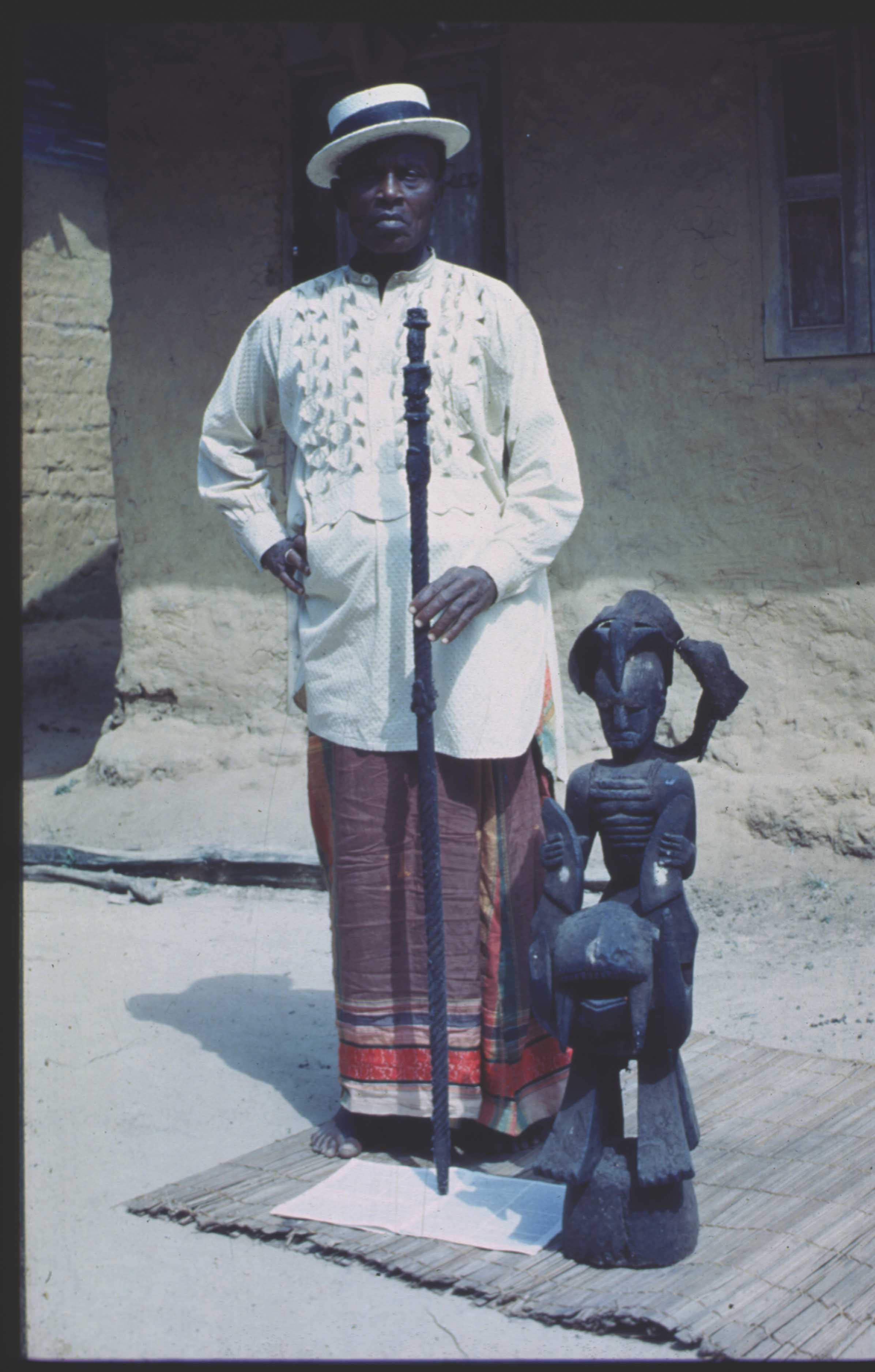 Chief Erhiaghanoma Oyovwikefe, Otata of Orhokpokpo, Agbarho, in Urhoboland, 1971