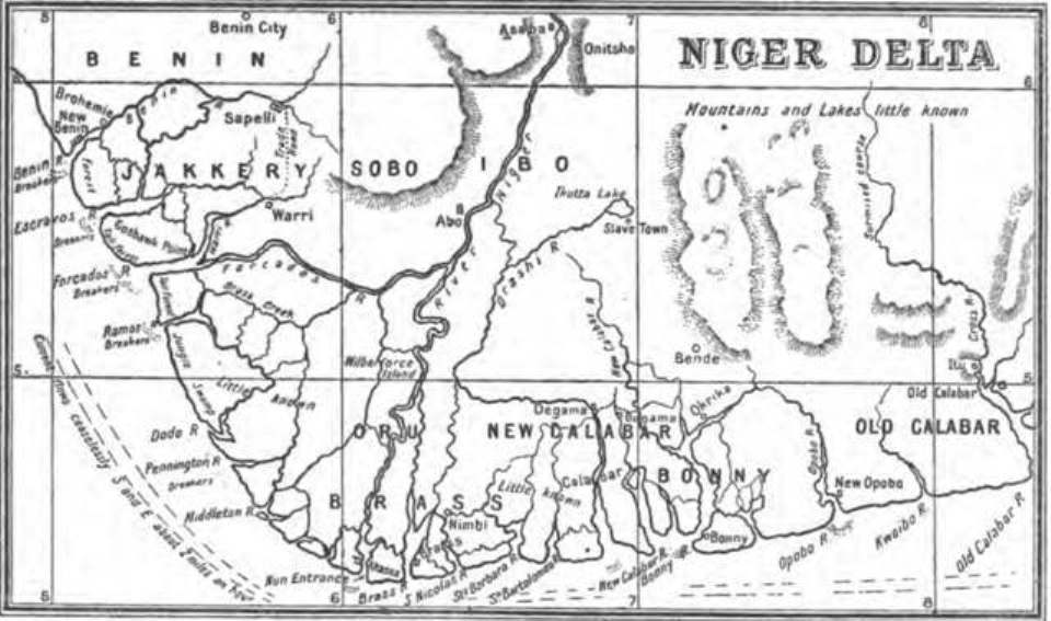 1898 Map of Niger Delta