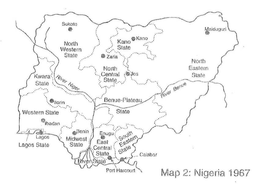 Nigeria's 12 State Federation (1967)